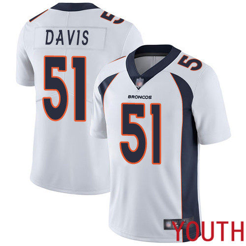 Youth Denver Broncos 51 Todd Davis White Vapor Untouchable Limited Player Football NFL Jersey